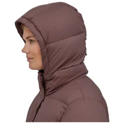 Patagonia Women's Silent Down Long Parka - Coat -Outdoor Equipment Series patagonia womens silent down long parka coat detail 4